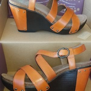 Dansko Burnt Orange Frida Sandals